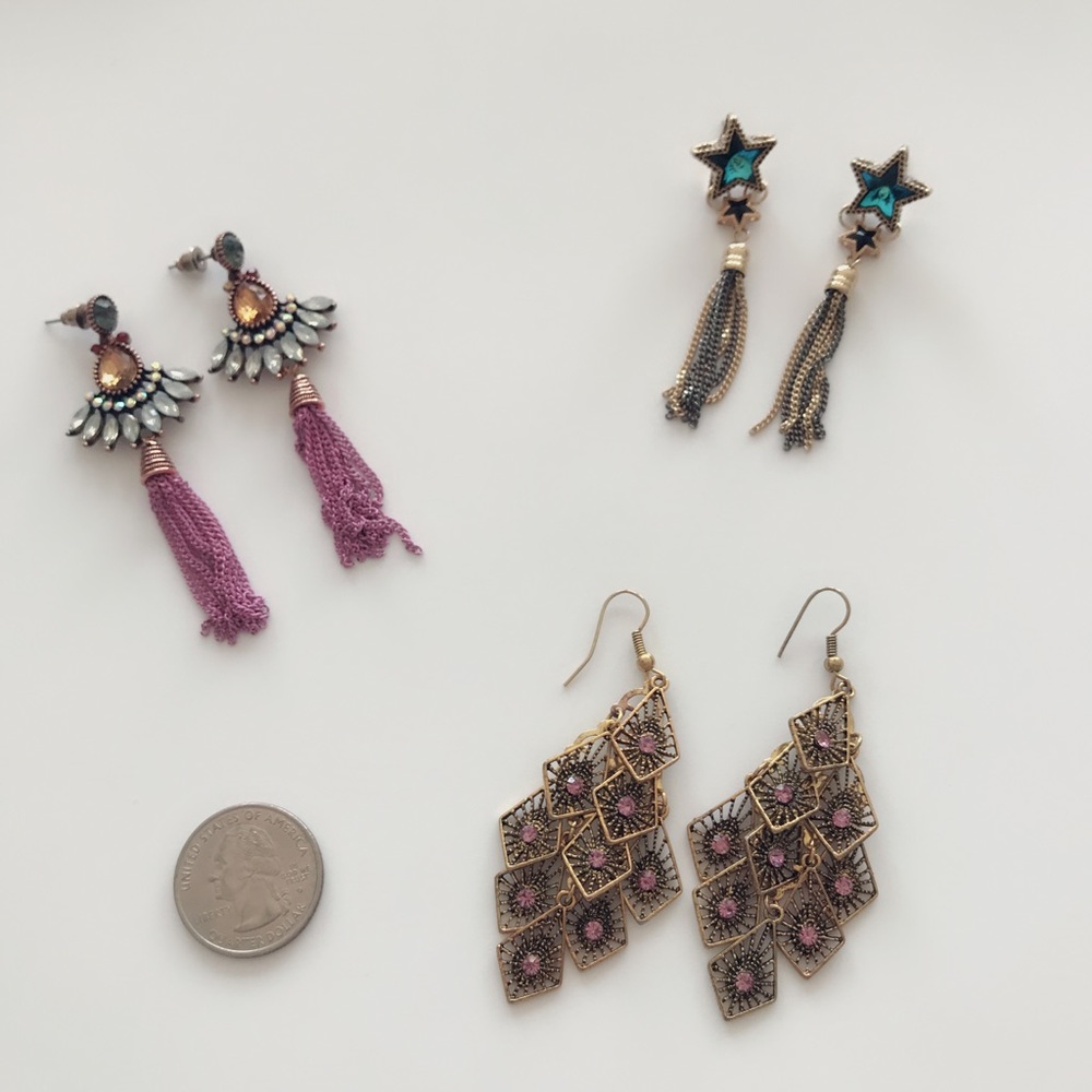 Vintage style statement earrings